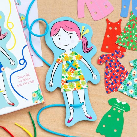 Learn To Stitch Dress-Up Dolly Kit | Rex London 29578